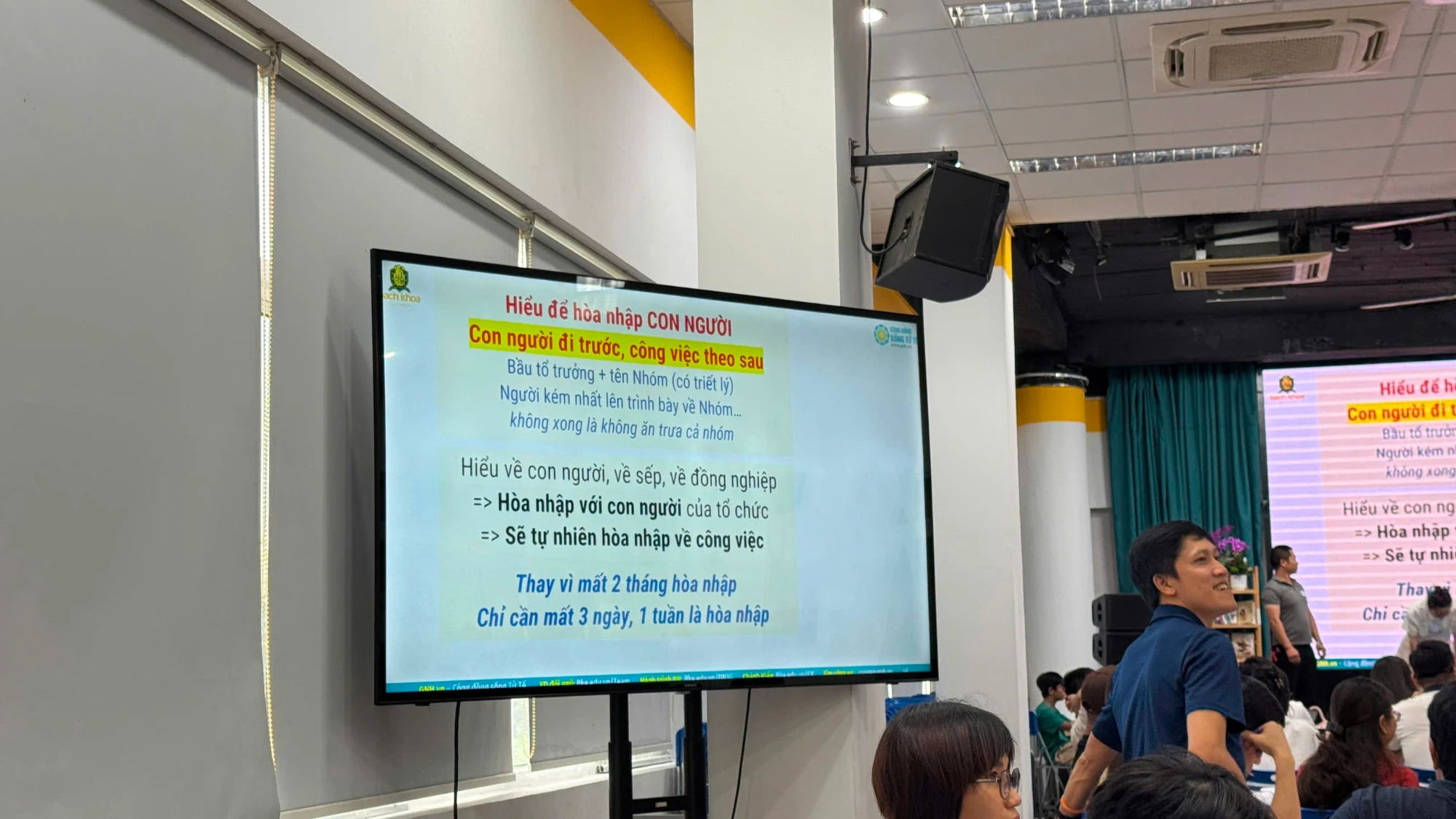 Slide: Hiểu để hòa nhập con người, con người đi trước công việc theo sau