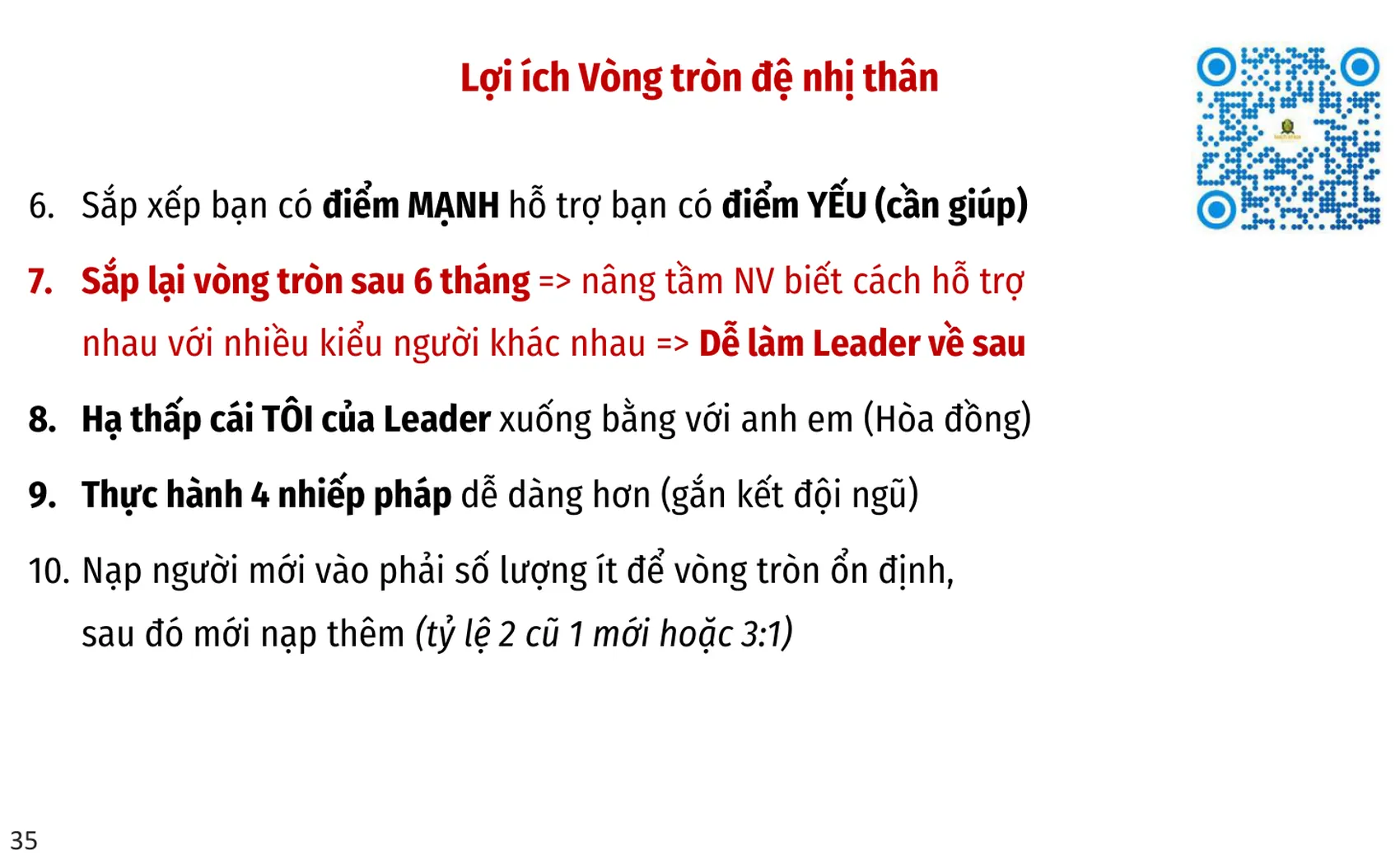Slide: Lợi ích vòng tròn đệ nhị thân 6 đến 10